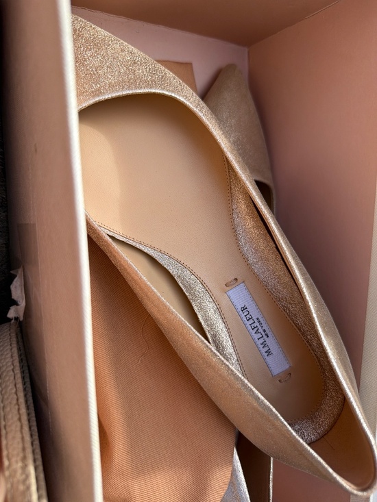 MM Lafleur Shoes - M.m.la fleur Rowan metallic suede flat in prosecco